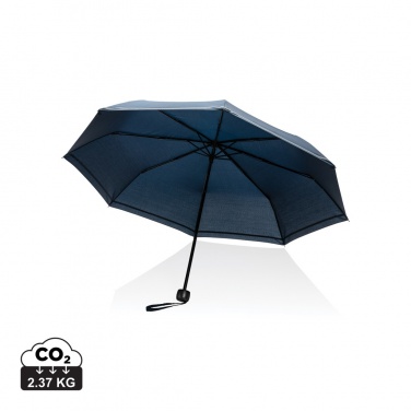 Logo trade corporate gift photo of: 20.5"Impact AWARE™ RPET 190T pongee mini reflective umbrella
