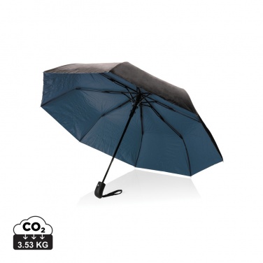 Logotrade promotional merchandise image of: 21" Impact AWARE™ RPET 190T Pongee dual colour mini umbrella