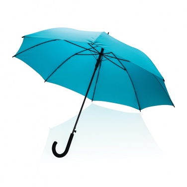 Logo trade business gifts image of: 23" Impact AWARE™ RPET 190T standard auto open umbrella