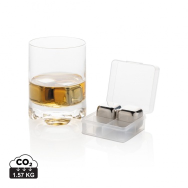 Logotrade promotional items photo of: Re-usable stainless steel ice cubes 4pc