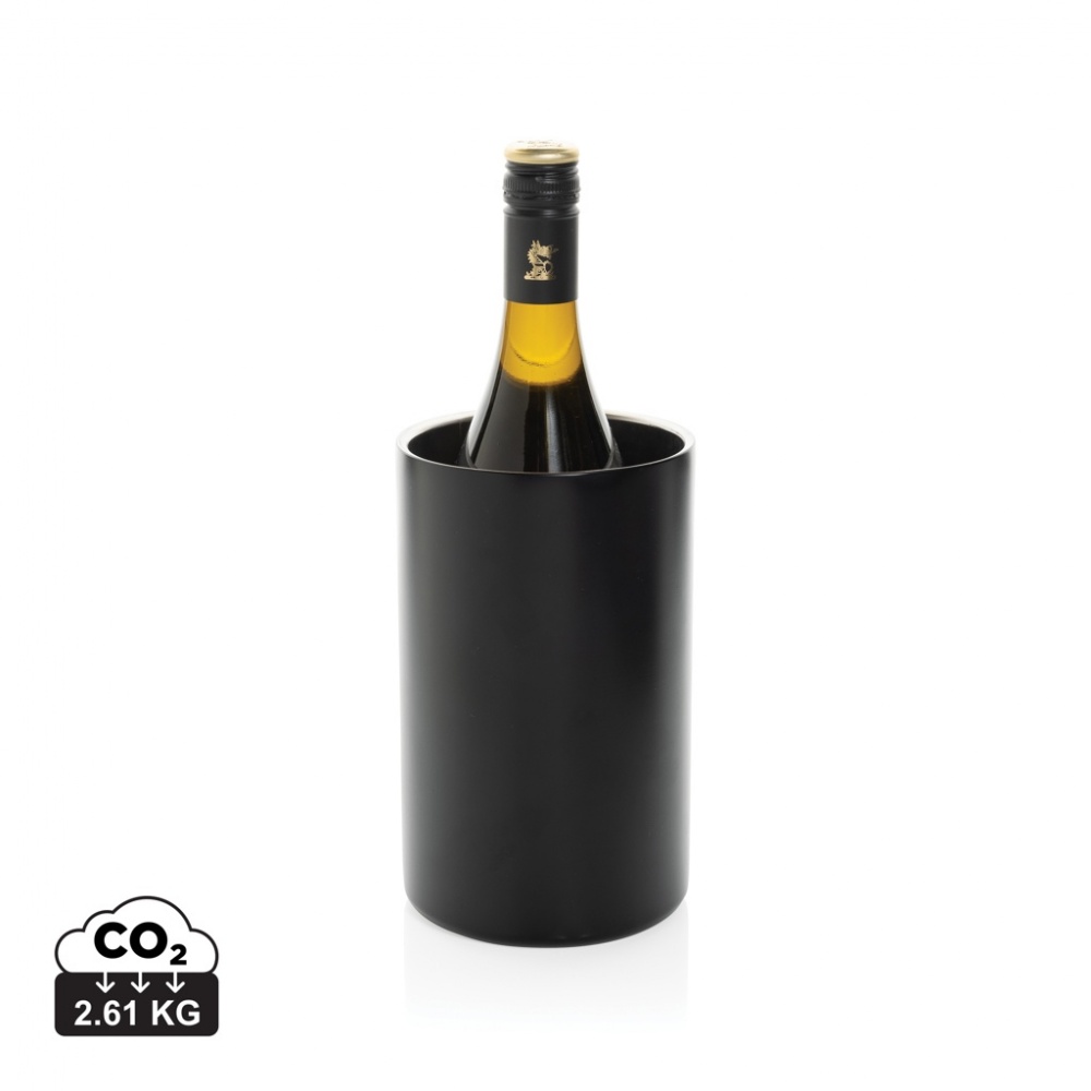 Logo trade promotional item photo of: Vino RCS certified recycled stainless steel wine bucket