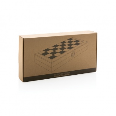 Logotrade promotional merchandise image of: Luxury wooden foldable chess set