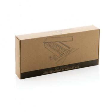 Logotrade promotional giveaway picture of: Deluxe mikado/domino in wooden box