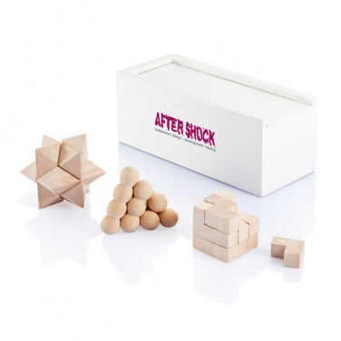 Logo trade promotional merchandise image of: 3 pcs brain teaser set