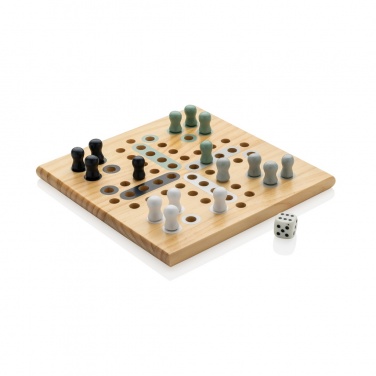 Logo trade promotional giveaways image of: Claire wooden Ludo game