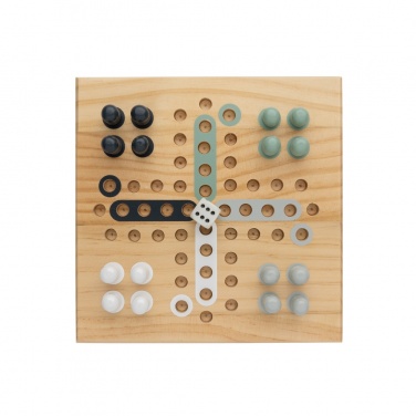 Logo trade advertising product photo of: Claire wooden Ludo game