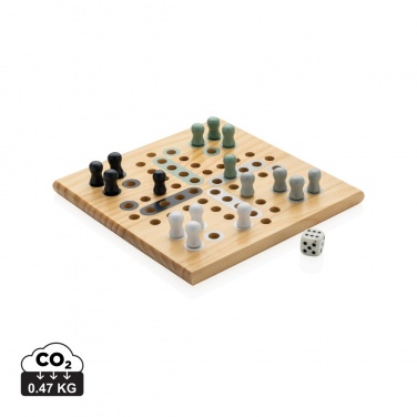 Logo trade advertising products image of: Claire wooden Ludo game
