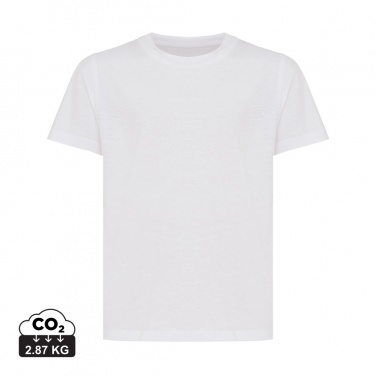 Logo trade promotional item photo of: Iqoniq Koli kids lightweight recycled cotton t-shirt