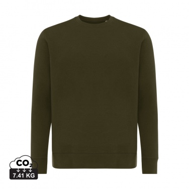 Logo trade corporate gifts image of: Iqoniq Etosha lightweight recycled cotton crew neck