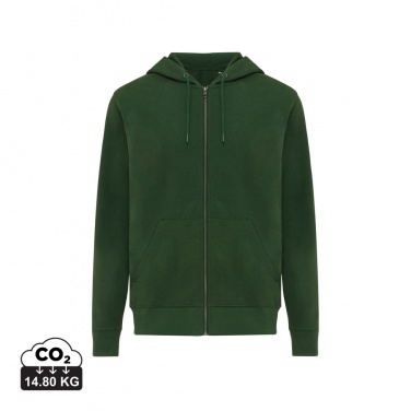 Logotrade business gift image of: Iqoniq Abisko recycled cotton zip through hoodie