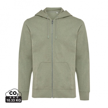 Logo trade advertising product photo of: Iqoniq Abisko recycled cotton zip through hoodie