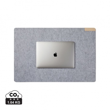Logo trade promotional merchandise photo of: VINGA Albon GRS recycled felt desk pad