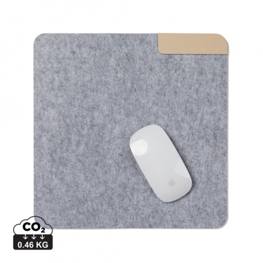 Logo trade promotional item photo of: VINGA Albon GRS recycled felt mouse pad