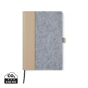 Logotrade corporate gifts photo of: VINGA Albon GRS recycled felt notebook
