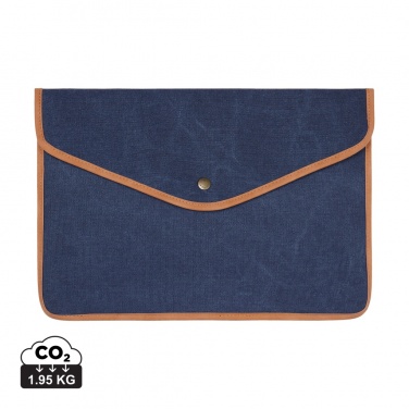 Logo trade promotional items image of: VINGA Bosler GRS recycled canvas 16" laptop sleeve