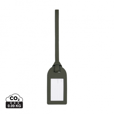 Logo trade promotional item photo of: VINGA Baltimore RCS recycled polyester luggage tag