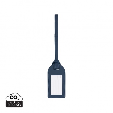 Logo trade promotional gift photo of: VINGA Baltimore RCS recycled polyester luggage tag