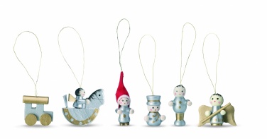 Logo trade promotional giveaways image of: Set of 6 Xmas decoration