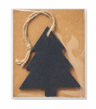 Logotrade promotional item picture of: Slate xmas hanger tree