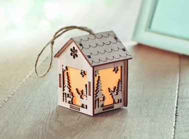 Logotrade corporate gift image of: MDF house with light