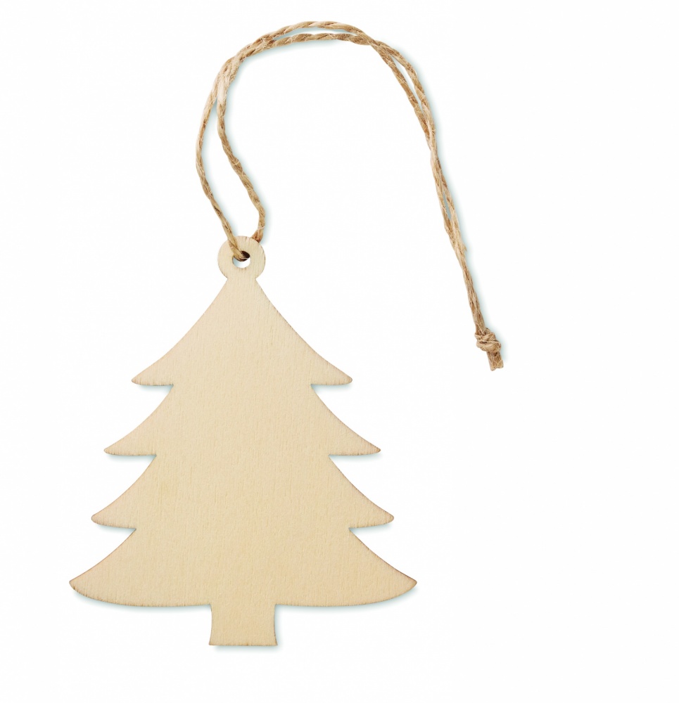Logo trade advertising product photo of: Wooden Tree shaped hanger