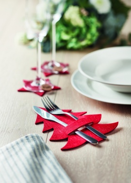 Logotrade promotional merchandise photo of: RPET felt cutlery holder set