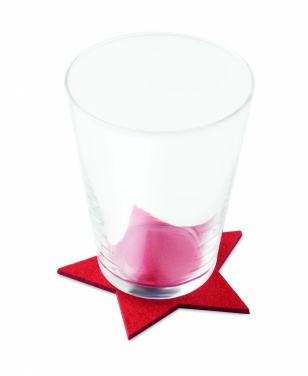 Logotrade promotional gift picture of: RPET 4 felt coaster set