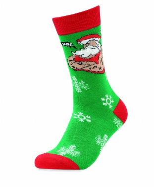 Logo trade promotional giveaway photo of: Pair of Christmas socks L