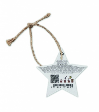 Logo trade corporate gifts picture of: Seed paper Xmas ornament