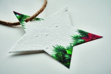 Logotrade promotional gift picture of: Seed paper Xmas ornament