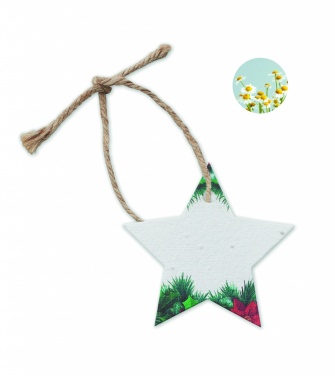 Logotrade promotional item picture of: Seed paper Xmas ornament