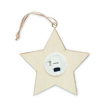 Logotrade advertising product image of: MDF star with light