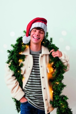 Logo trade promotional product photo of: Long Christmas knitted beanie