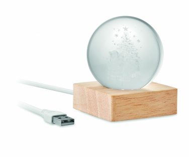 Logotrade promotional item picture of: Christmas LED crystal ball