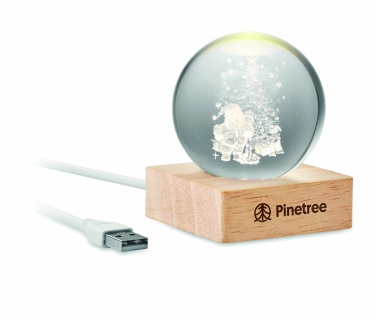 Logo trade promotional product photo of: Christmas LED crystal ball