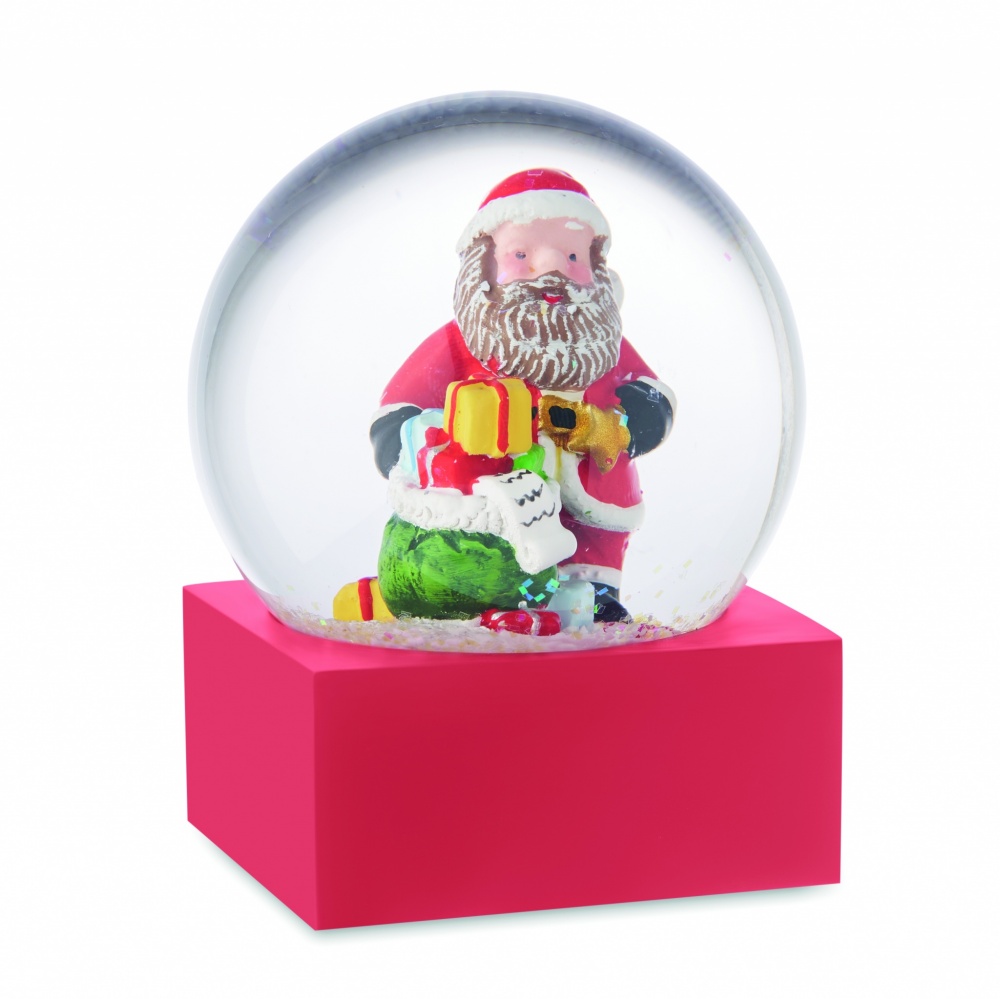 Logo trade promotional item photo of: Snow ball glass ornament