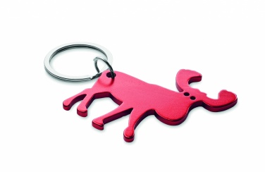 Logo trade promotional giveaways image of: Recycled aluminium key ring Pori