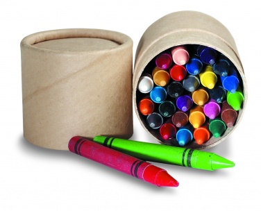Logo trade promotional giveaways image of: 30 wax crayons