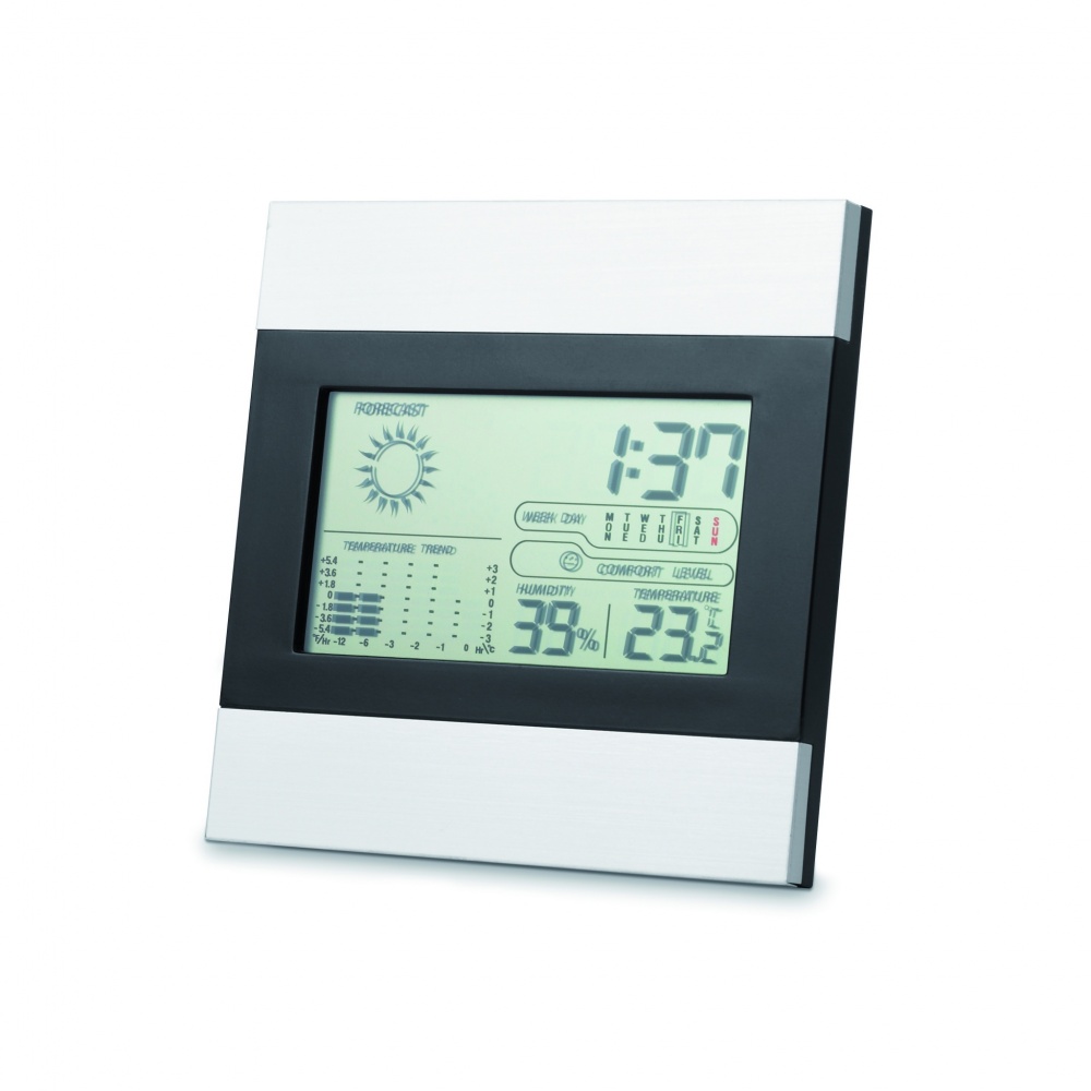 Logotrade promotional merchandise photo of: Weather station and clock