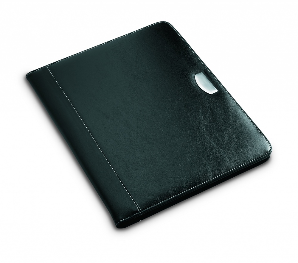 Logo trade promotional giveaway photo of: PU portfolio w/ 20 pages bloc