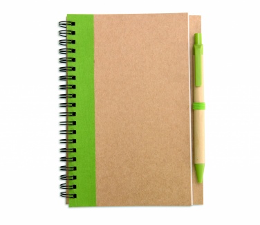 Logotrade advertising products photo of: B6 recycled notebook with pen