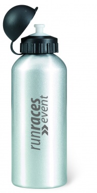 Logo trade promotional merchandise image of: Single-walled 600 ml aluminum bottle