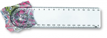 Logo trade promotional merchandise image of: Ruler with magnifier