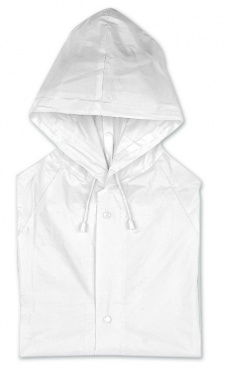 Logo trade business gifts image of: PVC raincoat with hood