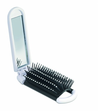 Logotrade promotional gift image of: Foldable hairbrush with mirror