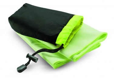 Logo trade promotional merchandise photo of: Sport towel in nylon pouch