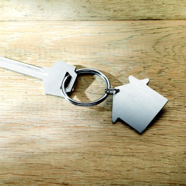 Logo trade promotional gifts image of: Metal key holder house Lahti