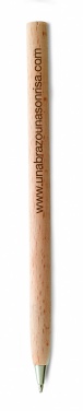 Logo trade promotional merchandise image of: Wooden ball pen