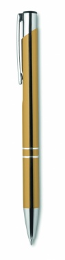 Logo trade promotional items image of: Push button pen with black ink