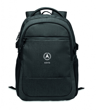 Logo trade promotional giveaways picture of: 600D RPET laptop backpack